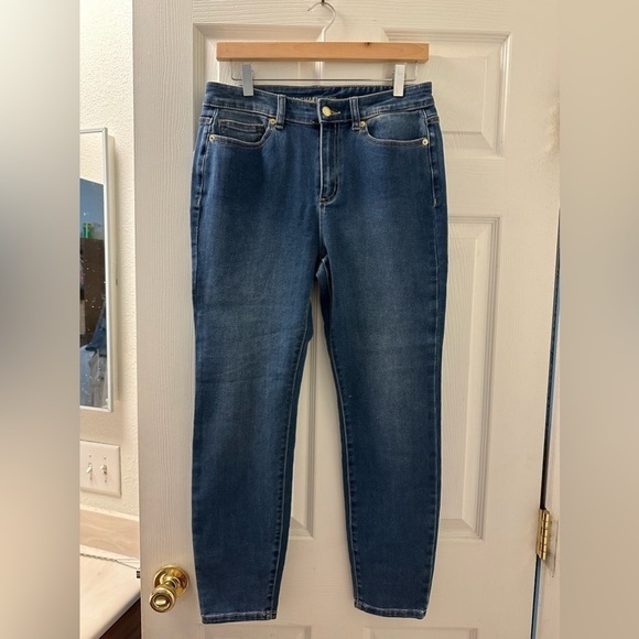 Michael Kors Selma Crop Ankle Slim Denim Jeans - Picture 3 of 8